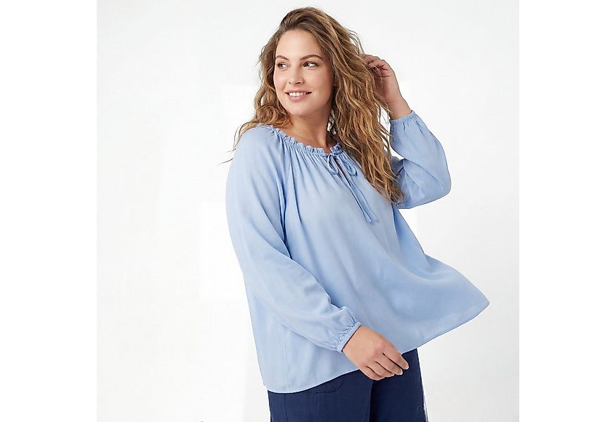 OriginalYou Blusenshirt Damen Sommer Oberteil mit Carmenausschnitt aus Visk günstig online kaufen