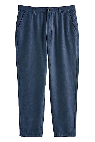 Next Dehnbund-Hose Strukturierte Hose aus Leinengemisch günstig online kaufen