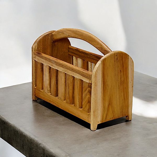 Kinaree Zeitungsständer Holz Zeitungsständer, Unikat, Naturprodukt, günstig online kaufen