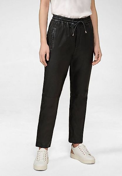 RICANO Lederhose Emilia Lederhose in Joggpant-Optik mit elastischem Gummizu günstig online kaufen