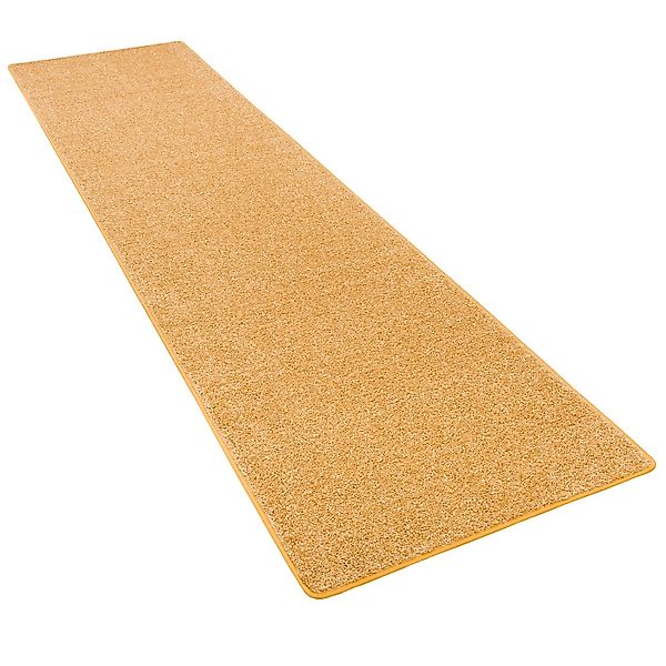 Snapstyle Hochflor Langflor Teppich Läufer Cottage Curry 100x100cm günstig online kaufen