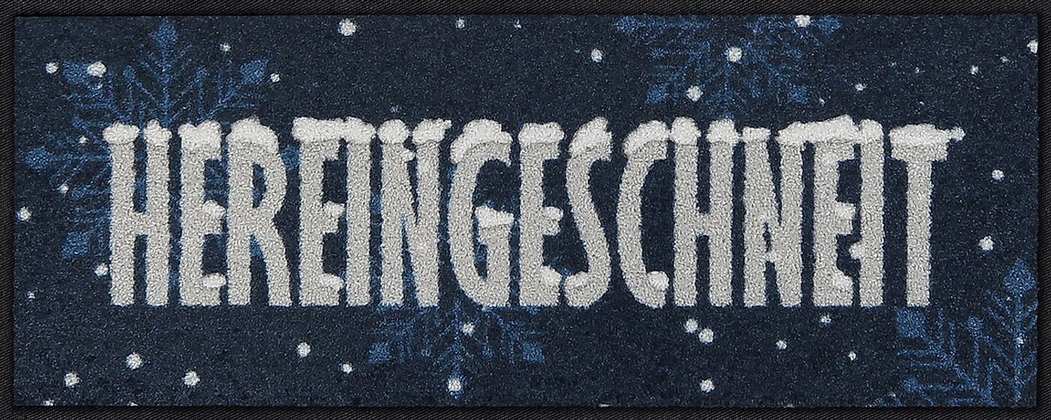 Salonloewe Fußmatte Fußmatte "Schneeflöckchen", eckig, Höhe: 7 mm, Motiv günstig online kaufen