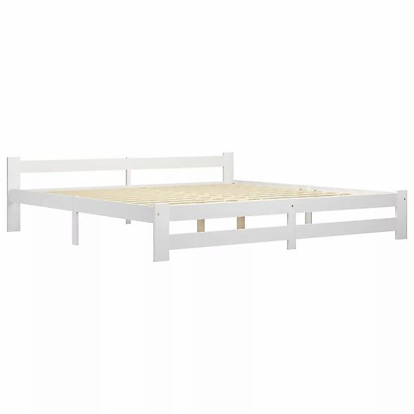 vidaXL Massivholzbett Weiß Kiefer 200x200 cm649453 günstig online kaufen