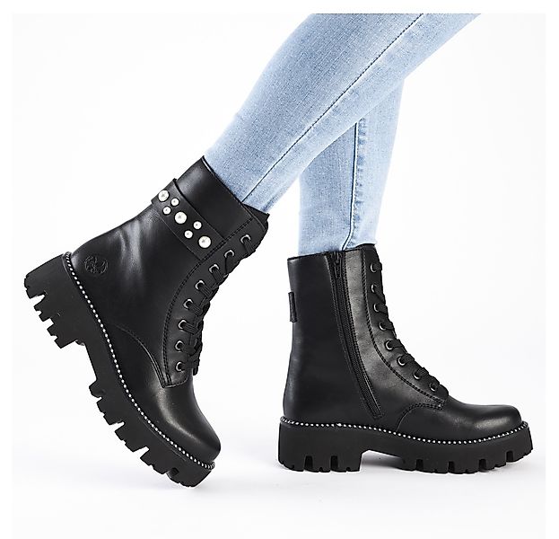 Rieker Schnürstiefelette, Schnürboots, Plateau, mit zusätzlichem günstig online kaufen