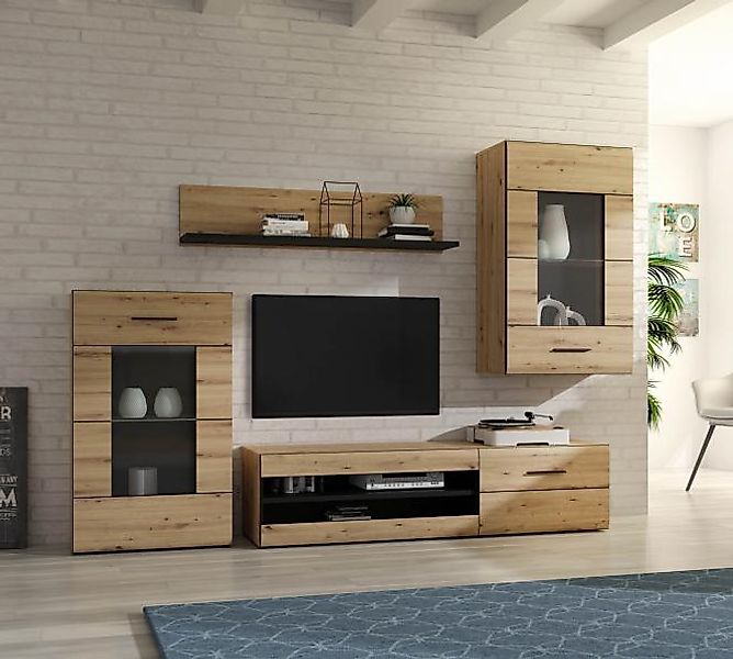 FORTE Wohnwand "Seikola" 4 Stk. tlg. günstig online kaufen