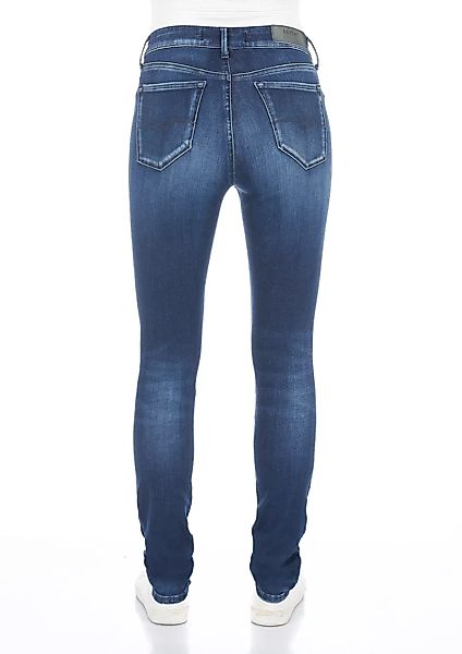 Replay Damen Jeans Luzien High Waist - Skinny Fit - Blau -Medium Blue günstig online kaufen