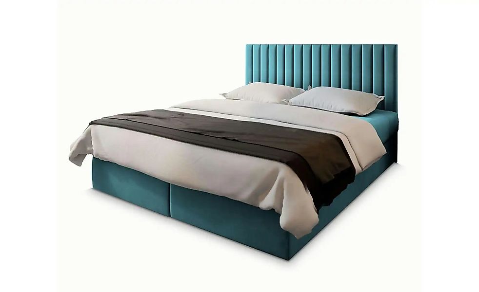 MASSENO Boxbett mit Bettkasten Bresel ¦ blau ¦ Maße (cm): B: 180 H: 98 Bett günstig online kaufen
