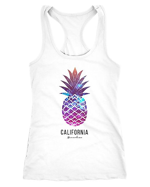 Tanktop Damen Tank-Top Ananas Galaxy Galaxie günstig online kaufen