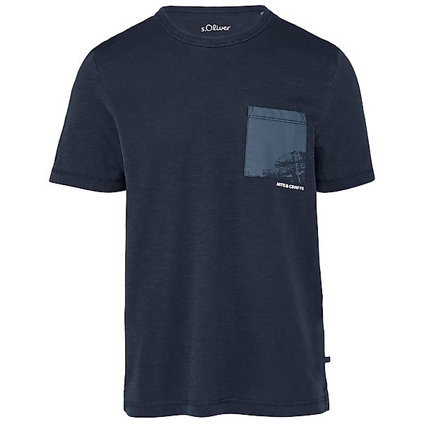 s.Oliver Rundhalsshirt s.Oliver T-Shirt nachtblau XXL günstig online kaufen