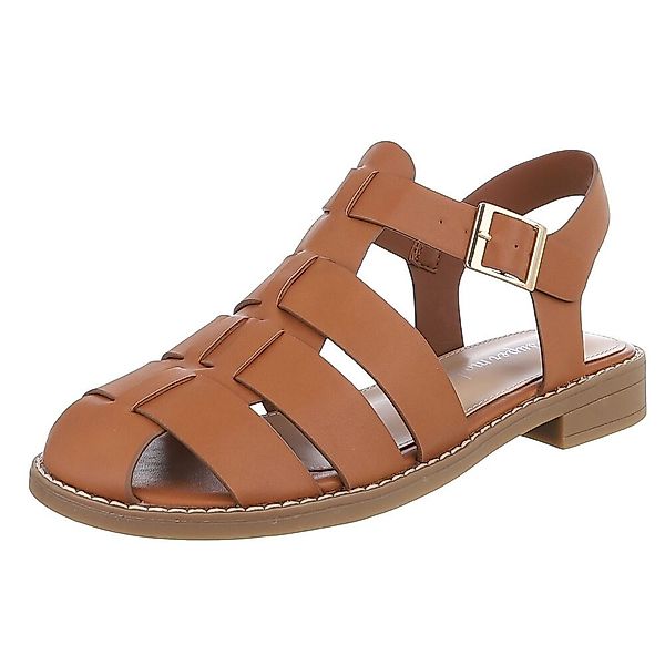 Ital-Design Modische Damen-Sandalen mit Schnalle für günstig online kaufen