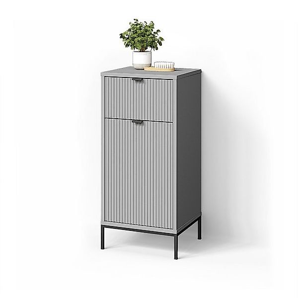 Livinity® Midischrank ATERNO, Grau/Grau, 40 x günstig online kaufen