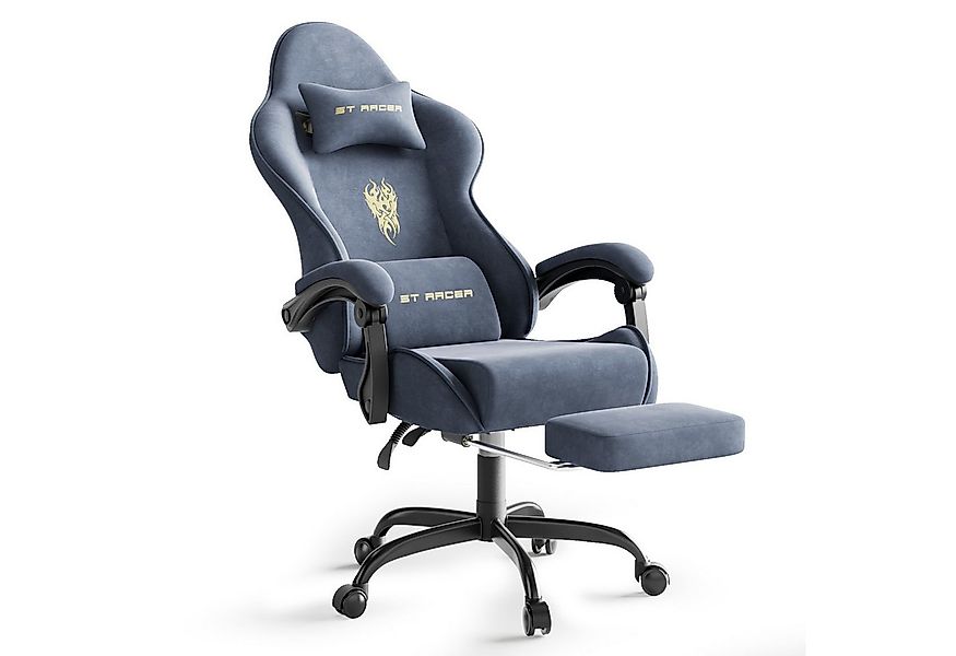 Ferghana Gaming-Stuhl Gaming-Stuhl: Kopfstütze, Lendenkissen, Armlehnen, Fu günstig online kaufen