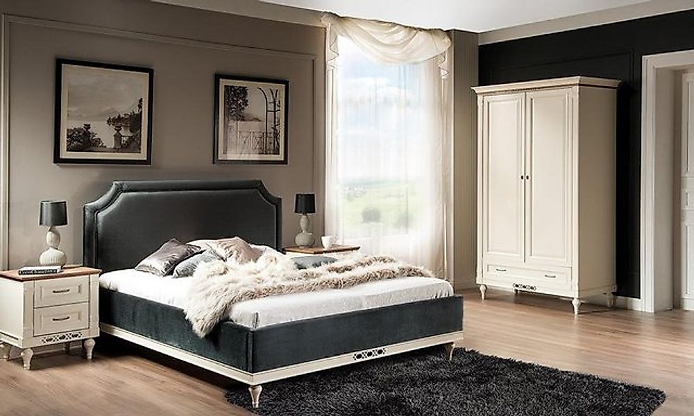 JVmoebel Bett Bett Polster Design Luxus Hotel Betten Ehe 140/160cm Schlaf Z günstig online kaufen