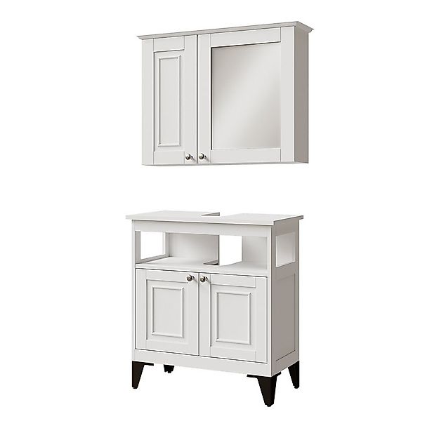 Vicco Badmöbel-Set Vanity, Weiß, 2 Teile, (2-St., 2er Set) günstig online kaufen