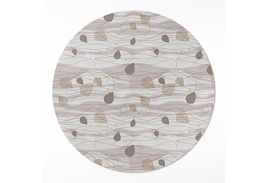 Tulup Vinylteppich Teppich Pvc Abstrakte Blätter Teppich Auf Pvc Vinyl Tepp günstig online kaufen