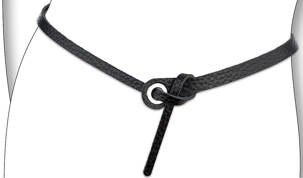 BERND GÖTZ Ledergürtel Ledergürtel mit schnallenloser Schlaufenbindung günstig online kaufen