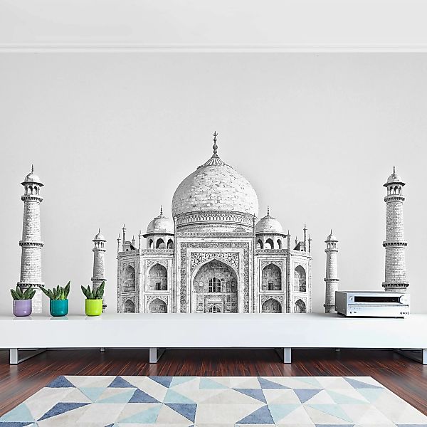 Fototapete Taj Mahal in Grau günstig online kaufen