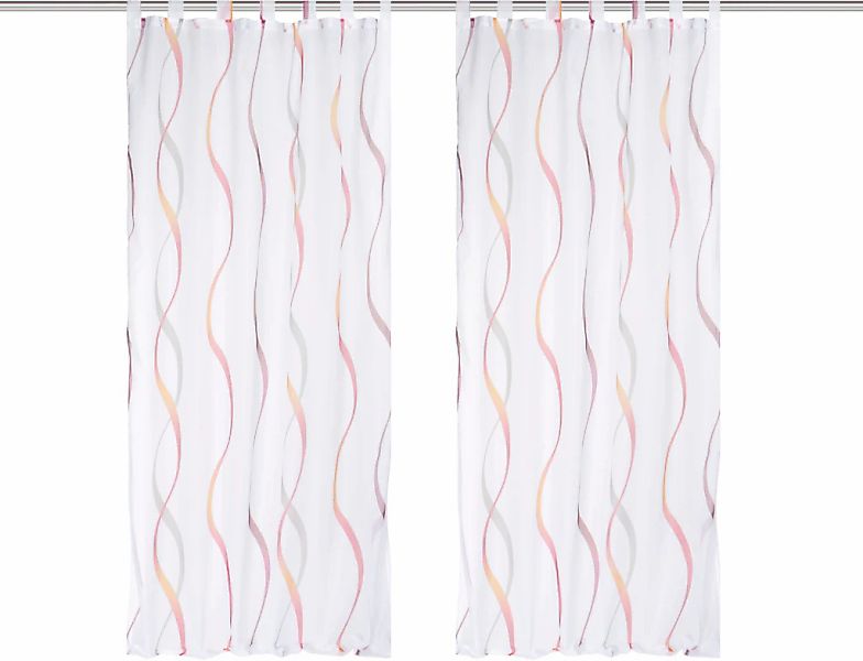 HOME WOHNIDEEN Vorhang "SCHLAUFENSCHAL" Schlaufen 2 Stk. tlg. 2er Pack Schl günstig online kaufen