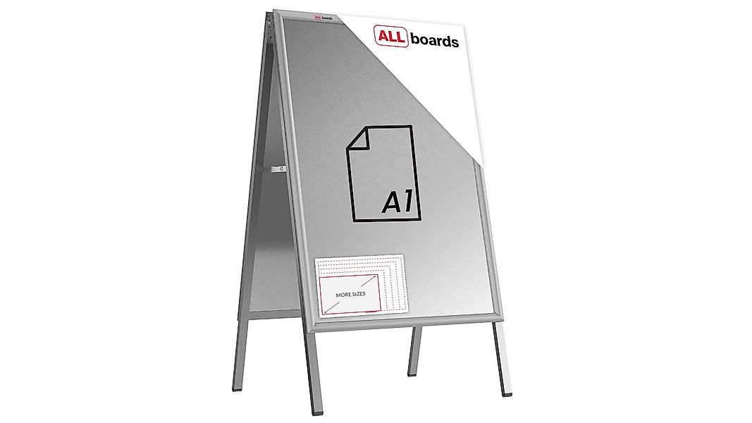 ALLboards Einzelrahmen ALLboards Doppelseitige Werbetafel Kundenstopper günstig online kaufen