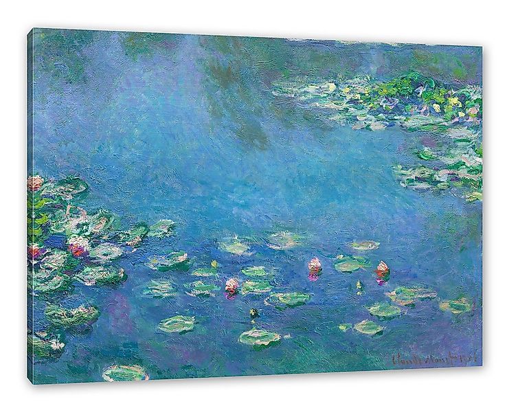 Pixxprint Leinwandbild Claude Monet - Seerosen  III, Claude Monet - Seerose günstig online kaufen