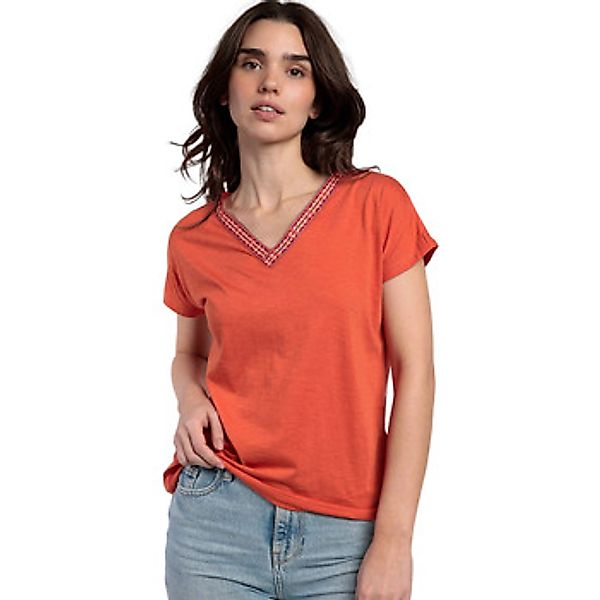 Admas  Blusen T-Shirt mit kurzen Ärmeln und V-Ausschnitt Mexico günstig online kaufen