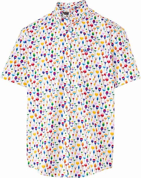Franco Bettoni Kurzarmhemd aus reiner Baumwolle, in edler Melé-Leinen-Optik günstig online kaufen