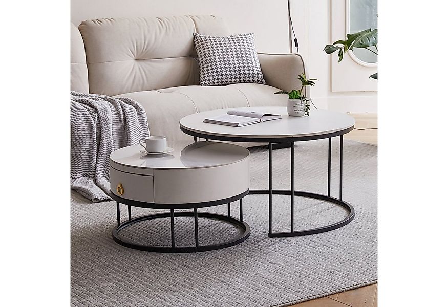 REDOM Couchtisch Kaffeetisch Wohnzimmertisch Sofatisch Beistelltisch (Schie günstig online kaufen