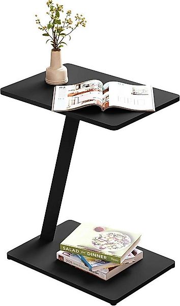 EUGAD Beistelltisch (1-St), C Form, Couchtisch mit Metallgestell, für Couch günstig online kaufen