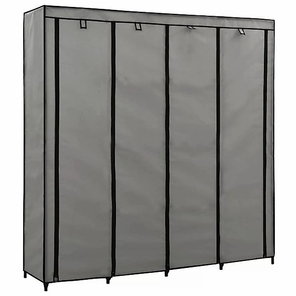 Kleiderschrank Mit 4 Fächern Grau 175 X 45 X 170 Cm günstig online kaufen