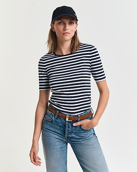 Gant T-Shirt 4203493 Damen T-Shirt gerippt günstig online kaufen