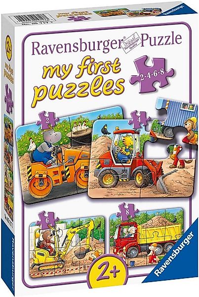Ravensburger Puzzle 2, 4, 6, 8 Teile Kinder Puzzle my first Tiere auf Baust günstig online kaufen
