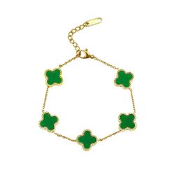 GOLDKLEIN Goldarmband Edelstahl vergoldet Blume verschiedene günstig online kaufen