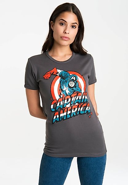 LOGOSHIRT T-Shirt "Captain America", mit lizenzierten Originaldesign günstig online kaufen
