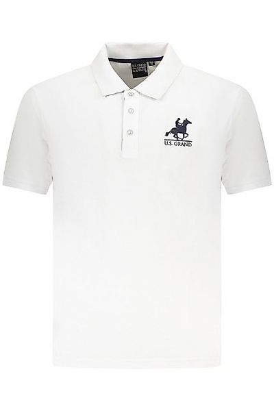 U.S. GRAND POLO Poloshirt Herren Kurzarm-Poloshirt Weiß mit Stickerei und günstig online kaufen