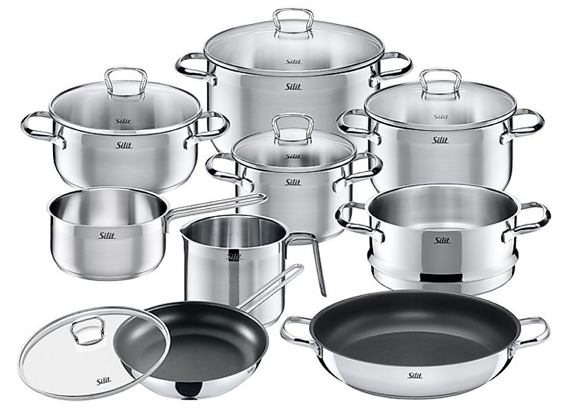Silit Topf-Set »Toskana«, Edelstahl 18/10, (Set, 14 tlg., mit Milchtopf und günstig online kaufen
