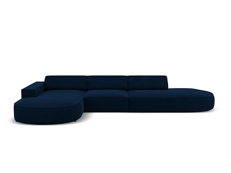 Micadoni Ecksofa Jodie, 4-Sitzer offen runde Recamiere günstig online kaufen