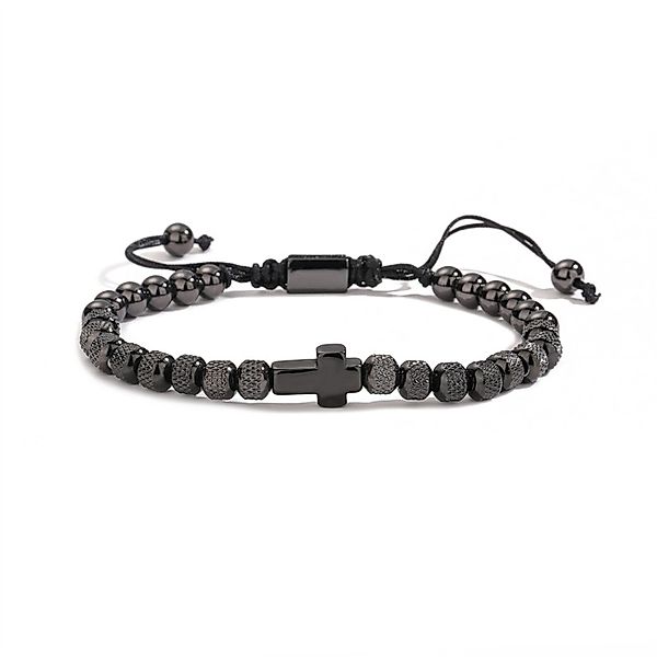 KARMA Edelstahlarmband Herren Armband Edelstahl Kreuz günstig online kaufen