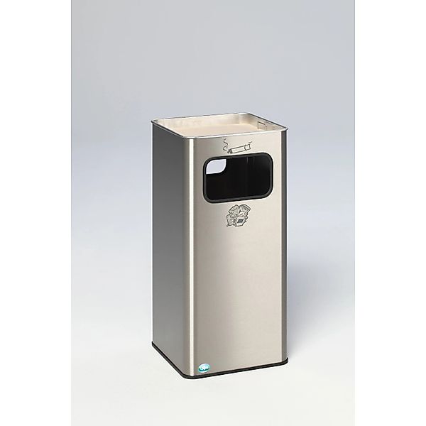 PROREGAL Kombiascher Mit abgeRundeten Ecken 2 Fach Einwurf 53 Liter HxBxT 7 günstig online kaufen