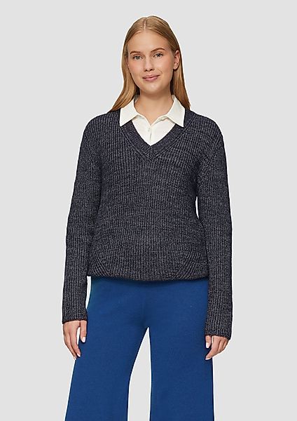 s.Oliver Strickpullover Strickpullover mit V-Ausschnitt und günstig online kaufen