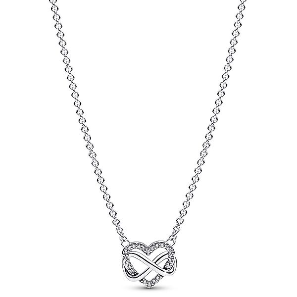 Pandora Collier Silberkette für Funkelndes Unendlichkeits-Herz günstig online kaufen