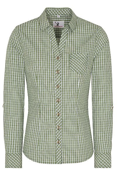 Spieth & Wensky Trachtenbluse Trachtenbluse - NECKAR - blau, grün, rot günstig online kaufen