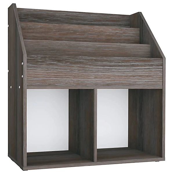 vidaXL Kinder-Bücherregal Grau Sonoma-Eiche 71x30x78,5cm Holzwerkstoff günstig online kaufen