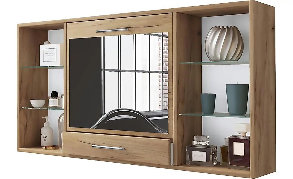 Hängeregal  Teala ¦ holzfarben ¦ Maße (cm): B: 115 H: 60 T: 19.7 Regale > W günstig online kaufen