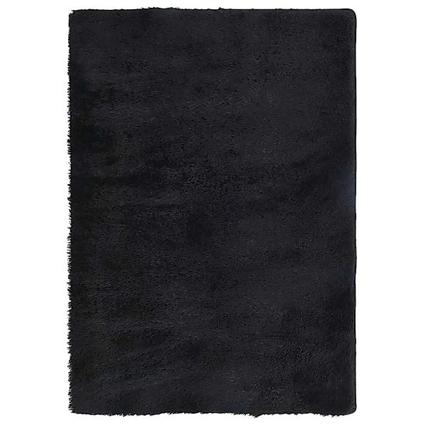 vidaXL Teppich Shaggy Hochflor NAVARRA Schwarz 120x170 cm Polyester 4102822 günstig online kaufen