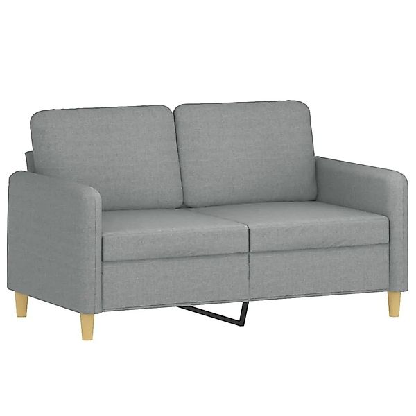 vidaXL 2-Sitzer-Sofa Hellgrau 120 cm Stoff 359470 günstig online kaufen