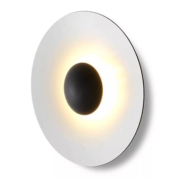 MARSET Ginger 32C LED-Wandlampe Ø32cm braun/weiß günstig online kaufen