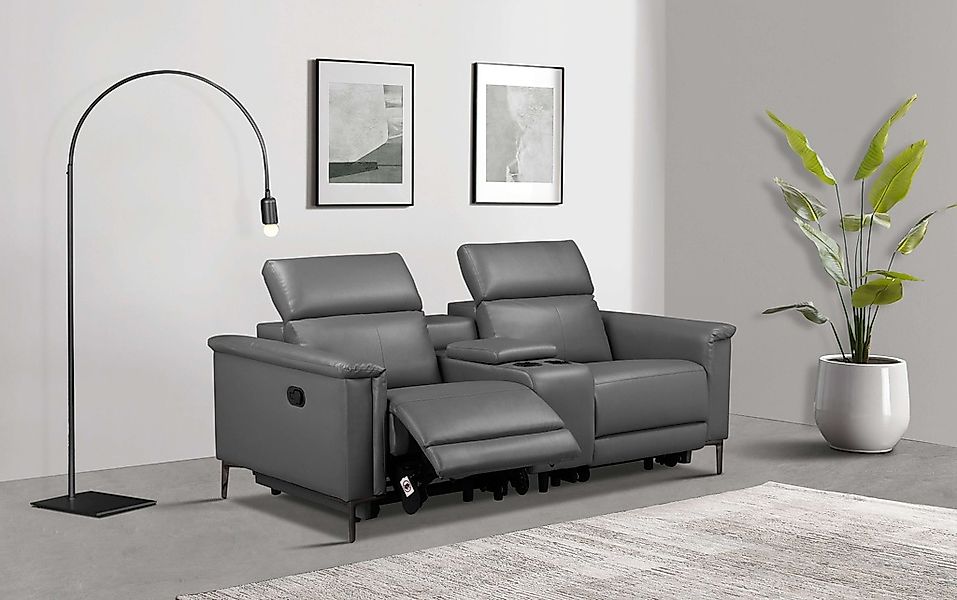 Home affaire 2-Sitzer "Lund, 2er-Kinosofa, TV-Sessel, Multimedia-Sofa, USB- günstig online kaufen
