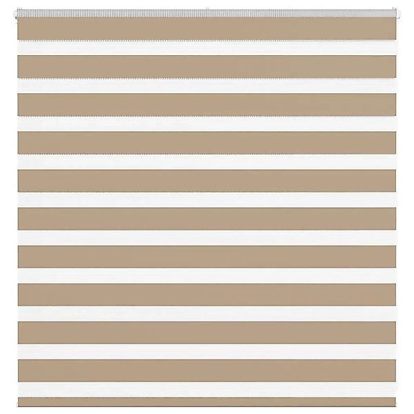 vidaXL Doppelrollo Sandbraun 140x100 cm Stoffbreite 135,9 cm Polyester 4014 günstig online kaufen