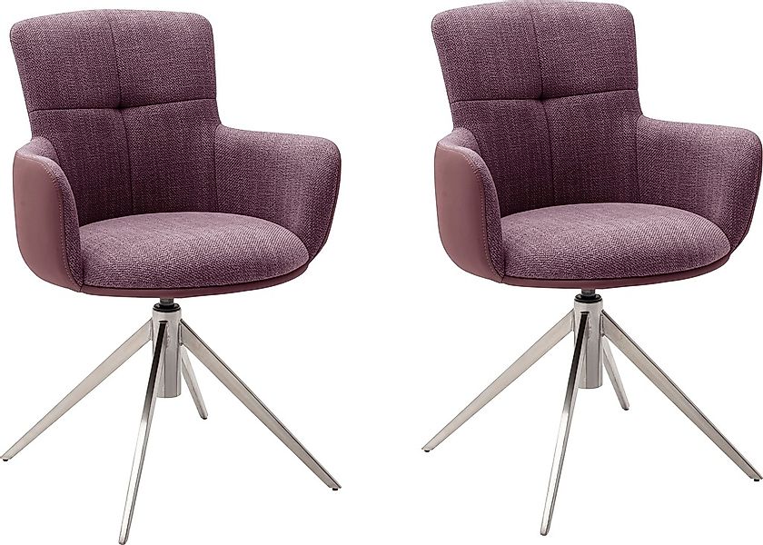 MCA furniture Esszimmerstuhl "Mecana", (Set), 2 St., 2er Set Materialmix, S günstig online kaufen