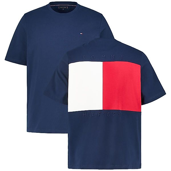 Tommy Hilfiger T-Shirt mit Rückenprint Farbe dunkelblau Größe: 5XL günstig online kaufen